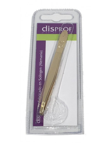 Pinza depilación dorada cangrejo Disprof