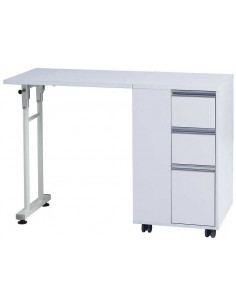 Mesa manicura plegable con cajones Plex Weelko