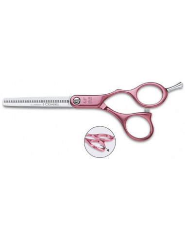 Pack 2 tijeras corte/esculpir rosa 3 Claveles