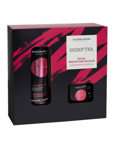 Pack Champú + Mascarilla Keratin Color Essentiel Eugene-Perma Professionnel