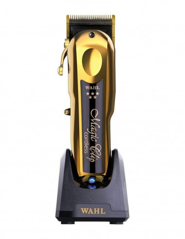 Máquina de corte Magic Clip 5 stars recargable Gold Wahl stand