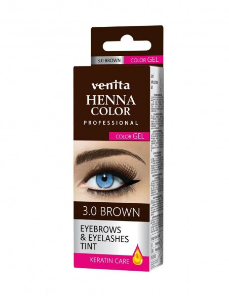 Henna en gel para cejas y pestañas Venita 3.0 Marrón