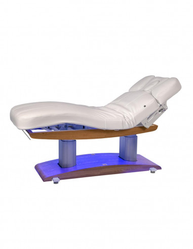 Camilla eléctrica Troch Weelko Base Oscura LED Azul