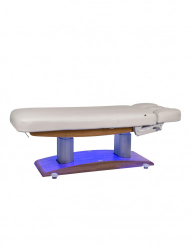 Camilla eléctrica Troch Weelko Base Clara recta LED Azul