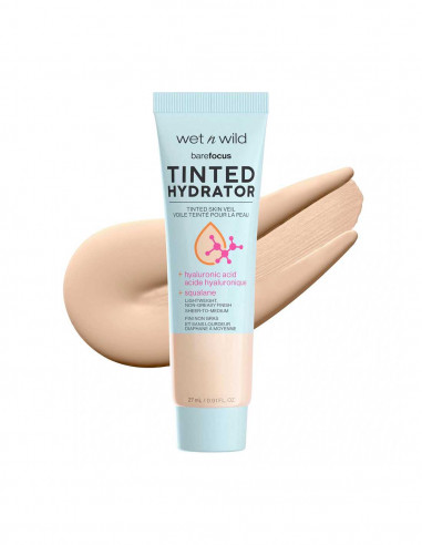 Fondo Bare Focus Tinted Hydrator Skin Veil Wet n Wild Light Medium