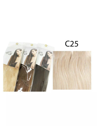 Ramal cabello natural Liso 90×50 cm 65 gramos Sens Hair