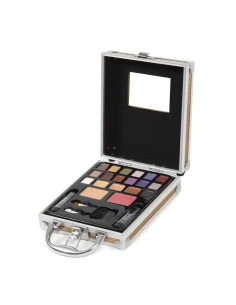 Travel Pure Gold Maletín Maquillaje Dorado Abierto