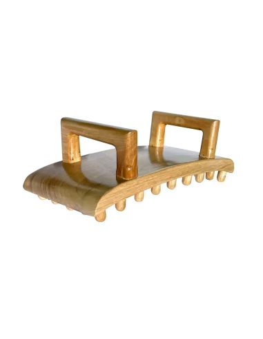 Tabla de maderoterapia de 42 champiñones con asas