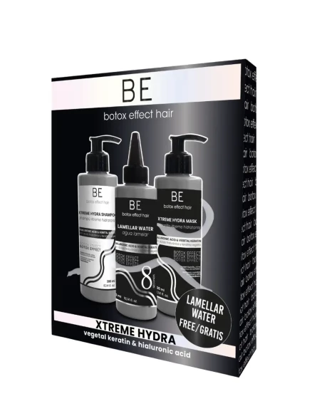 Pack de hidratación extrema efecto botox con champú + mascarilla + agua lamelar