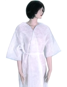 Kimono de polipropileno con mangas 160-RA