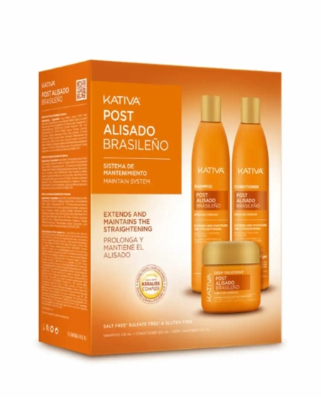 Kit Post alisado brasileño sistema de mantenimiento champú, acondicionador y mascarilla Kit Post alisado brasileño sistema de mantenimiento champú, acondicionador y mascarilla