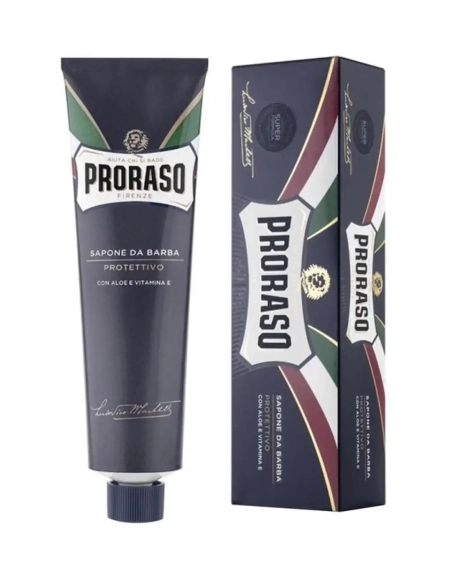 Jabón de afeitar en tubo protector