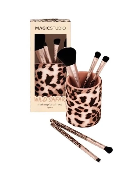 Wild Safari Set de 5 pinceles de maquillaje