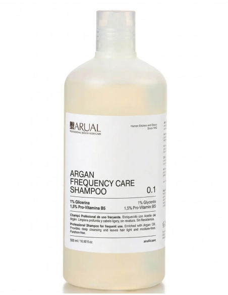 Champú argan frecuencia Arual