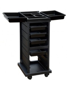 Carrito peluquería negro 6 cajones AG