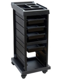 Carrito peluquería negro 4 cajones AG
