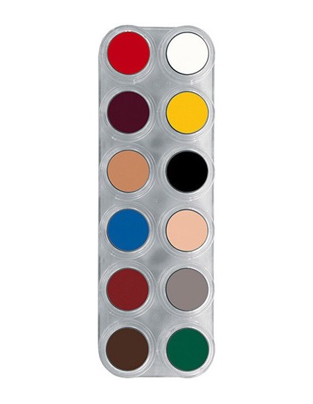 Paleta maquillaje al agua 12 uds Grimas