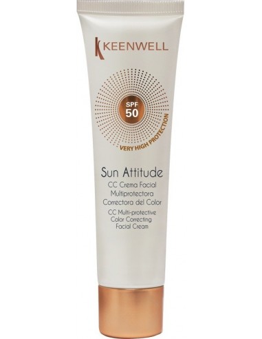Protector solar facial crema correctora del color SPF 50 Keenwell