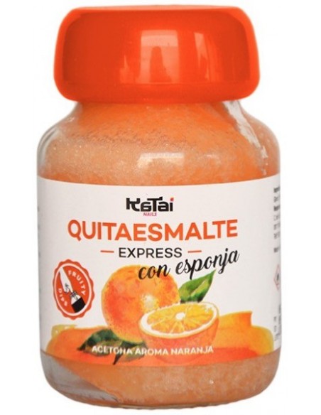 Quitaesmalte Fruity con acetona y esponja Katai Nails