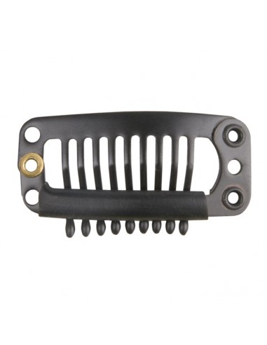 Clip peineta para extensiones Negro Grande Eurostil
