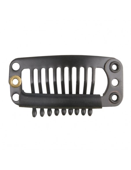 Clip peineta para extensiones Negro Grande Eurostil