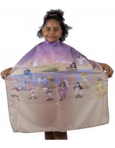 Capa peinador infantil piratas poliester
