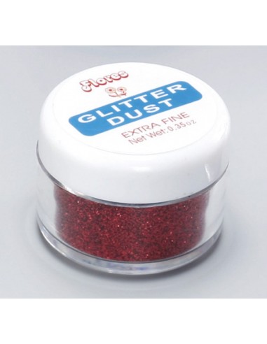 Purpurina para decoración de uñas Asuer Group Rojo