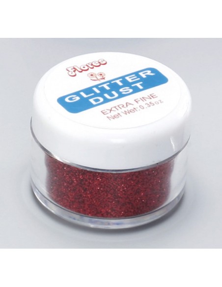Purpurina para decoración de uñas Asuer Group Rojo