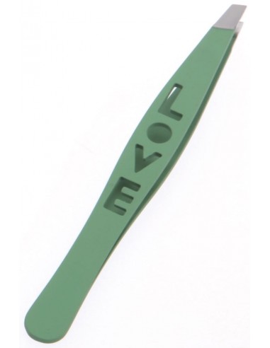 Pinza para depilar Vip & Chic Love con punta slant y funda Asuer Group