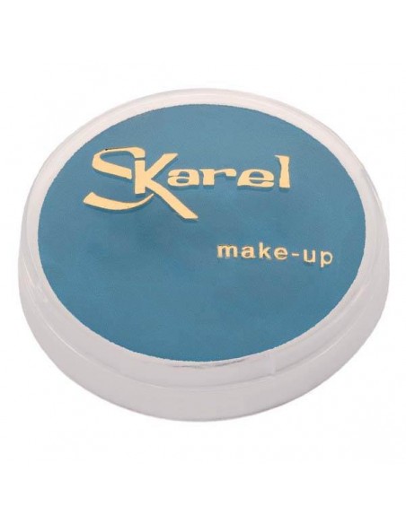 Maquillaje al agua azul celeste Skarel