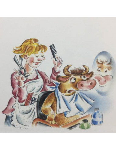 Capa de corte/peinador infantil ternero