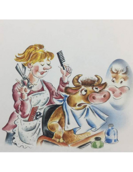 Capa de corte/peinador infantil ternero