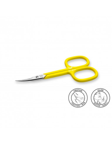 Tijera Parfum curva para pieles 3.5 cm 3 Claveles