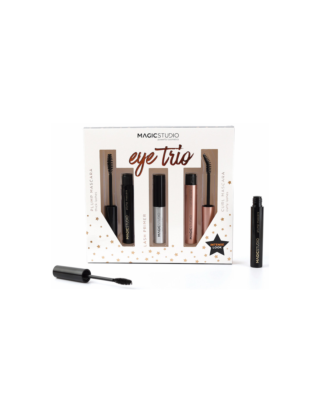 Set Eye Trio (máscaras de pestañas + eyeliner) Magic Studio