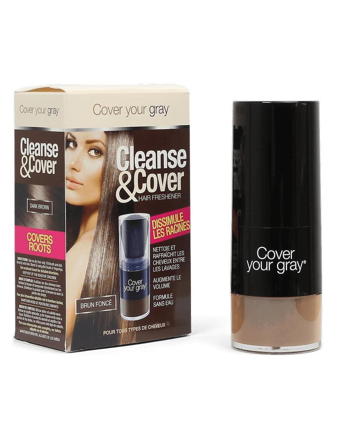Cleanse & cover Cover your gray